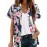 Women's Hawaiian Shirt - Short Sleeve A-Line Tropical Hibiscus & Palm Print Button-Front Blouse, Pink/Orange/Green/Navy Blue - Soft Breathable Aloha Top for Beach Vacation, Hawaiian Luau Party & Summer Outfits (Machine Washable)