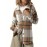 Women'S Button Plaid Print Shirt Jacket Casual Long Sleeve Lapel Loose Coat Going Out Jacket Outwear, Casual Wear, Summer Coat