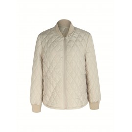 Women's Beige Winter Jacket - Elegant Casual Long Sleeve Coat with Collar & White Piping Trim, Structured Outerwear for, Commute & Casual Attire, Machine Washable Non-Stretch Blazer (No Belt), Fall Jacket Women, Womens Coats And Jackets, Coats For Women, Jackets For Women Winter, Fall Coats For Women, Coats For Women Winter, Fall Jackets For Women, Coats, Coat For Women, Long Jackets For Women