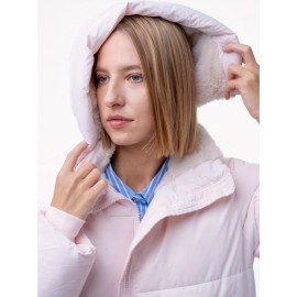 Women's Winter Fleece-Lined Hooded Jacket -Elegant Special & Relaxed Fit Coat with Zipper Front, Long Sleeve Casual Outerwear for Cold Weather, Seasonal Fashion, Warm Fabric, Cozy Material, Casual Attire