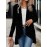 Women's Sparkling Sequin Blazer Jacket - Shiny Single-Breasted Evening Party Blazer, Loose Fit Long Sleeve Fall/Spring Outerwear for Weddings, Proms, Award Ceremonies (Non- Suit)