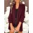 Women Fashion Solid Color Open Front Long Elastic Sleeves Suit Loose Blazers | Chic Outerwear, Single Breasted, Regular Length, Suitable for Everyday & Formal Outfits, Spring/Fall Essential